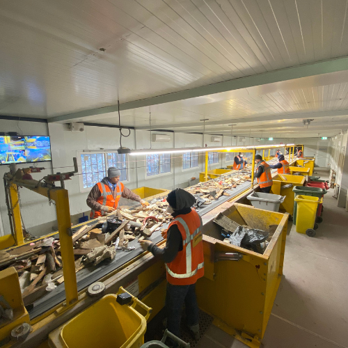 Sorter of recycling materials